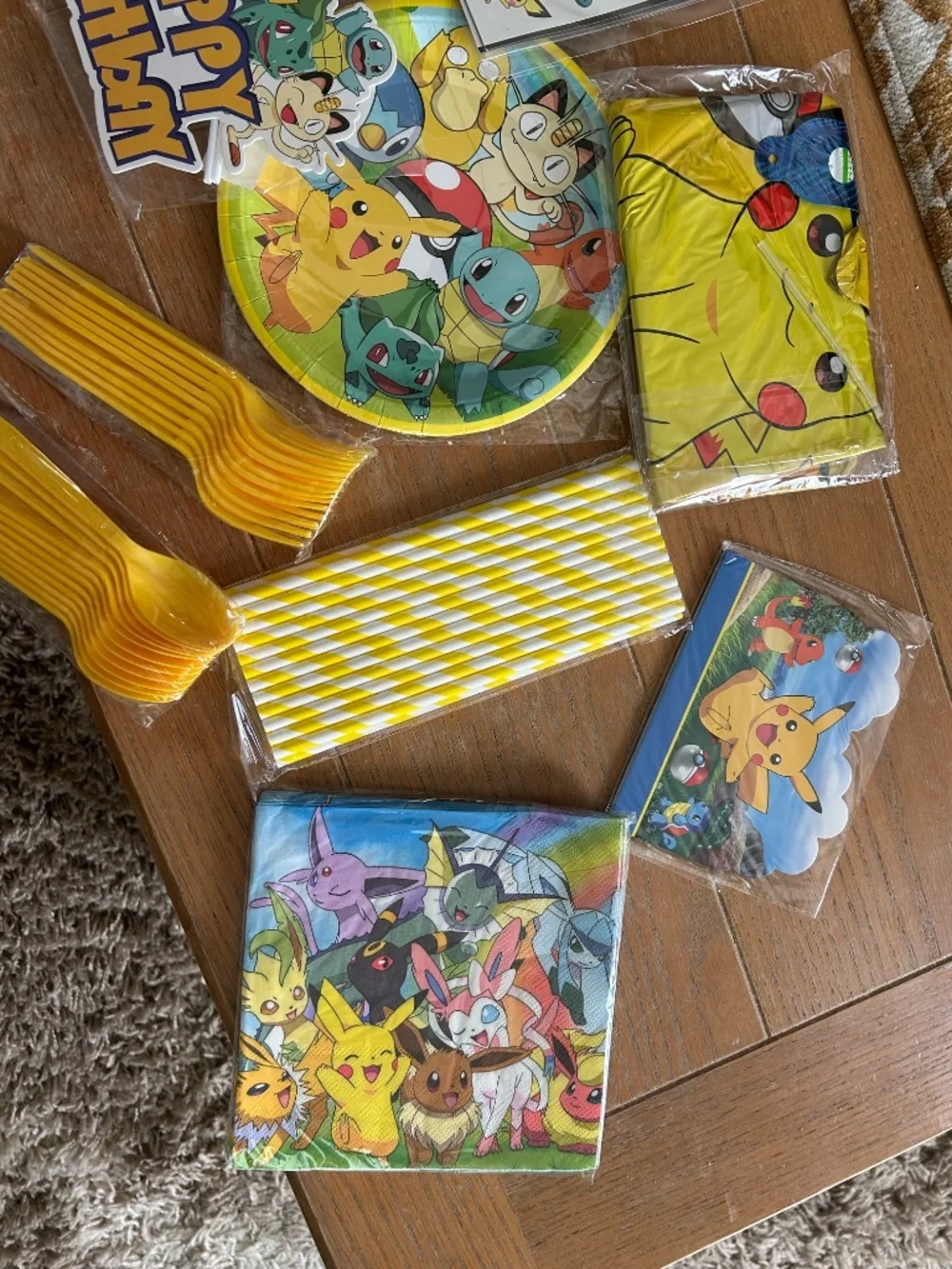 Pokemon birthday party set